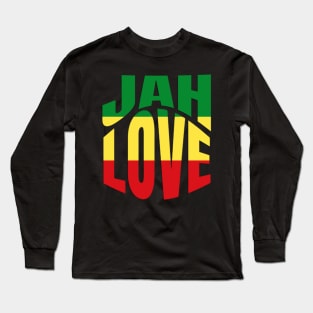 Jah Love Rasta Lion Reggae Rastafari Long Sleeve T-Shirt